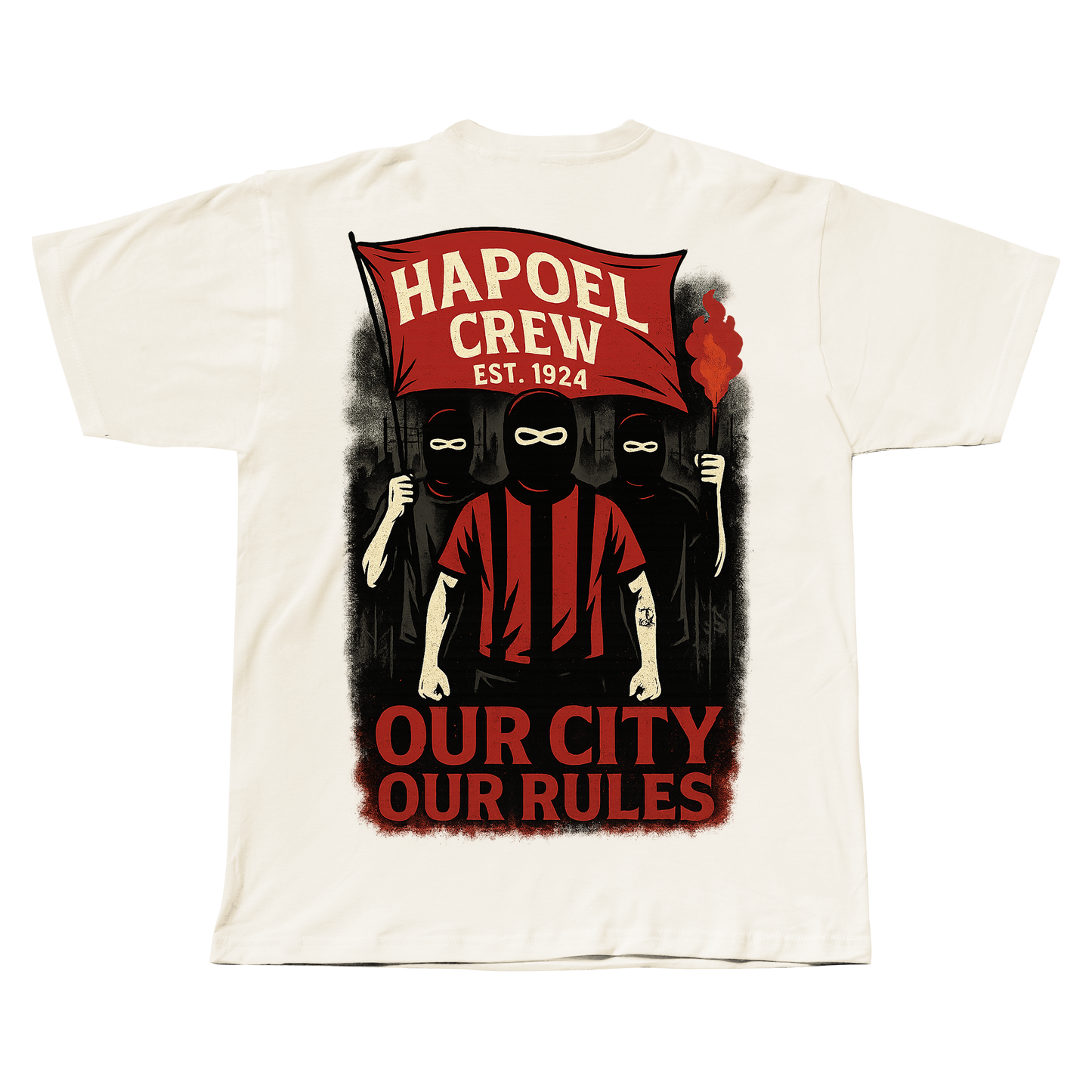 חולצת טי שירט - OUR CITY OUR RULES
