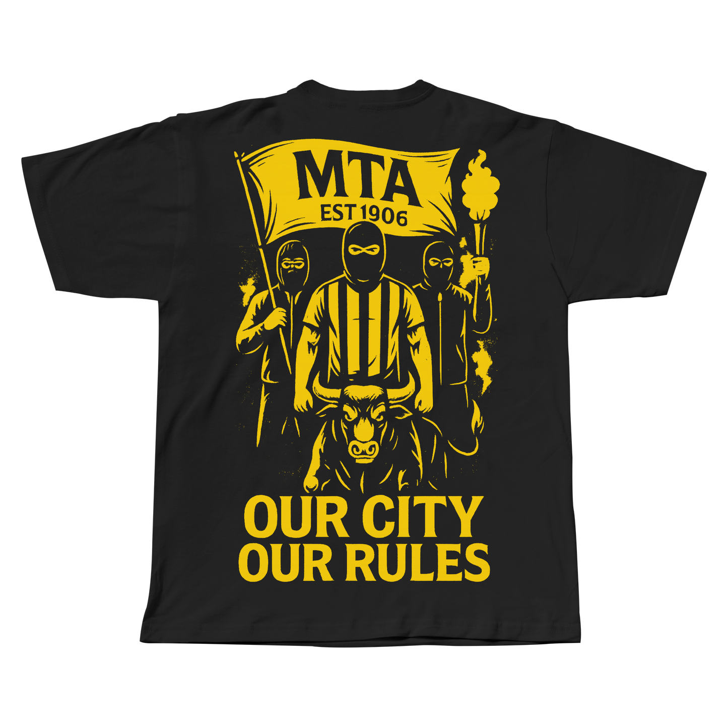 חולצת טי שירט - OUR CITY OUR RULES