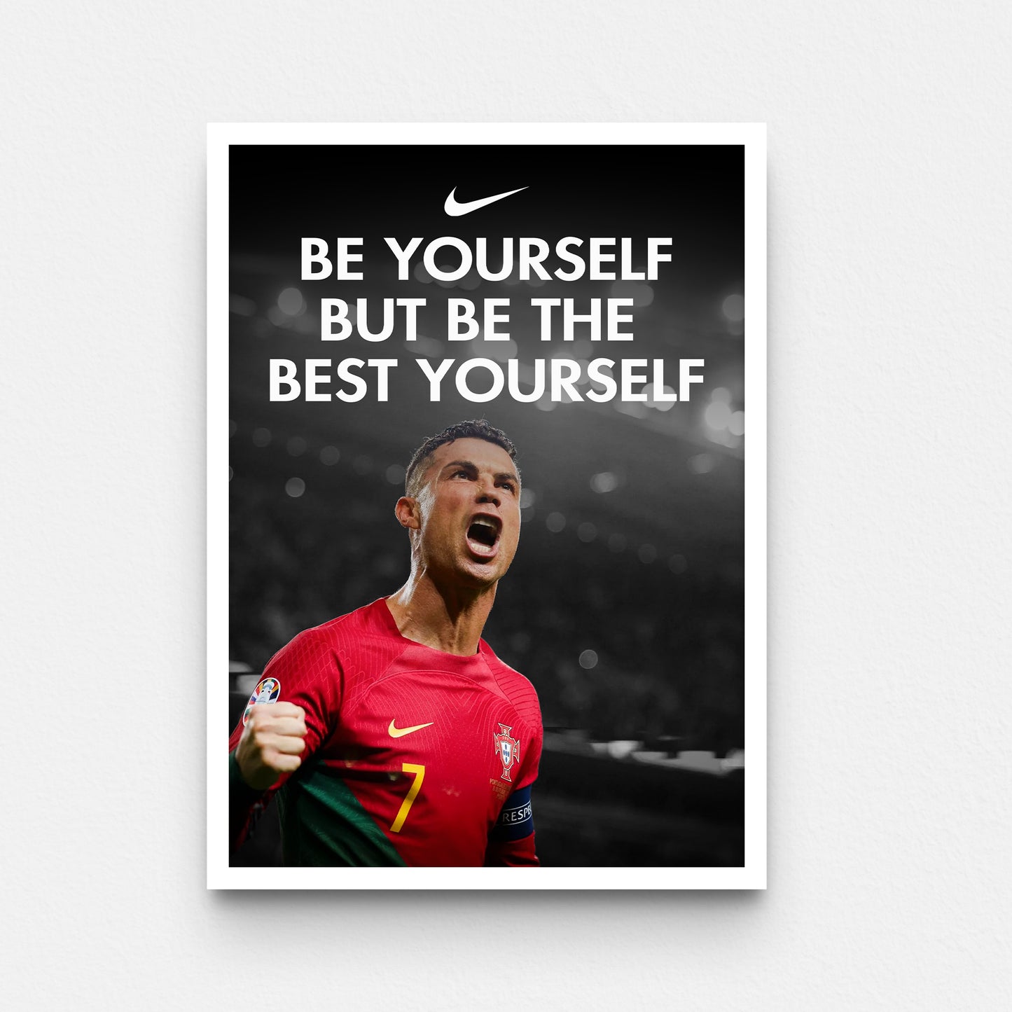 פוסטר רונאלדו- be yourself but be the best yourself