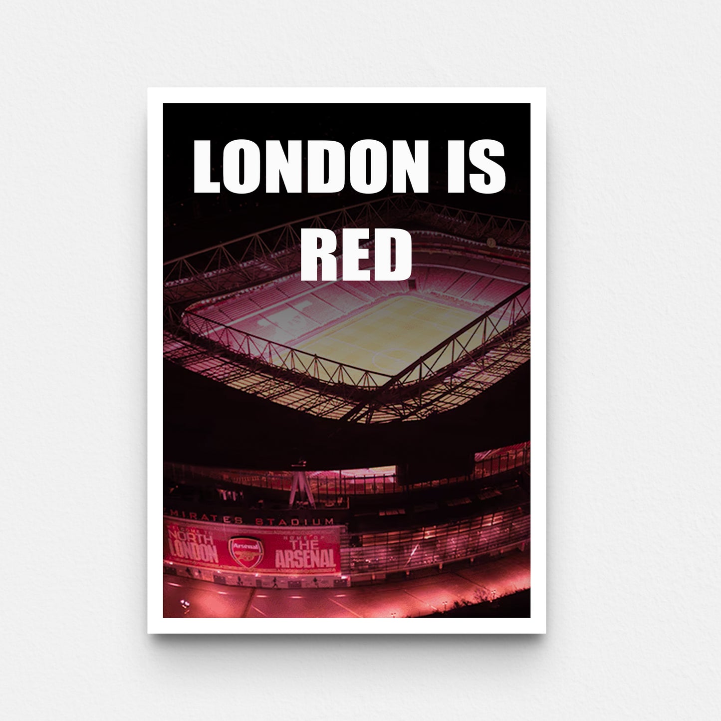 פוסטר ארסנל- london is red