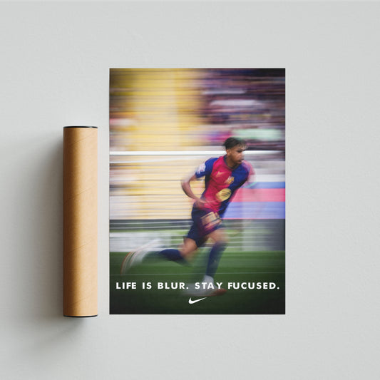 פוסטר לאמין ימאל- life is blur stay fucused