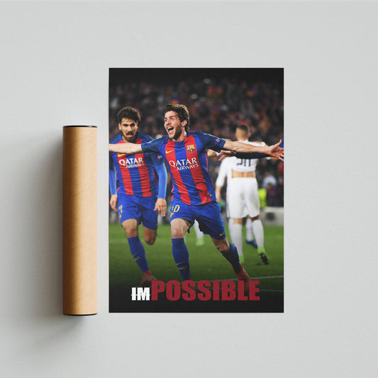 פוסטר סרגיו רובטרו- ברצלונה 6-1