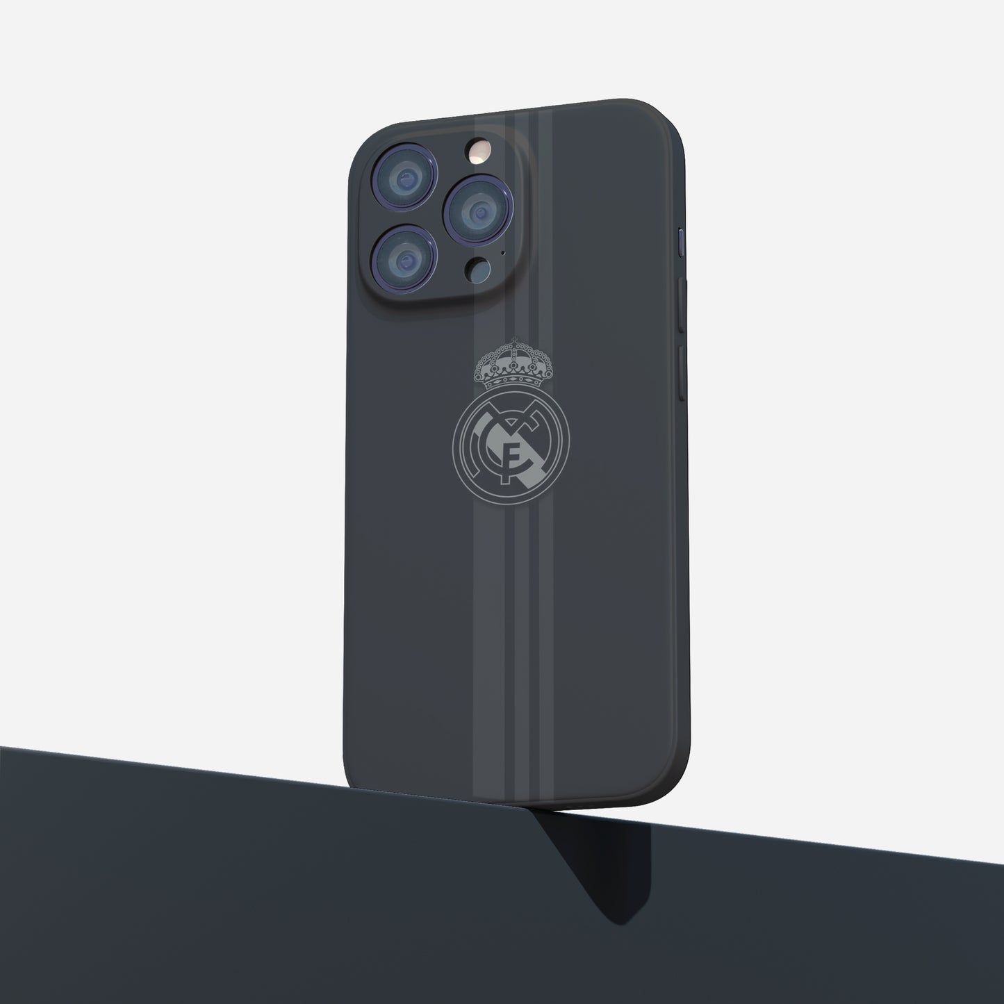 כיסוי לטלפון ריאל מדריד - סמל שחור אפור