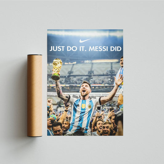 פוסטר מסי- just do it messi did